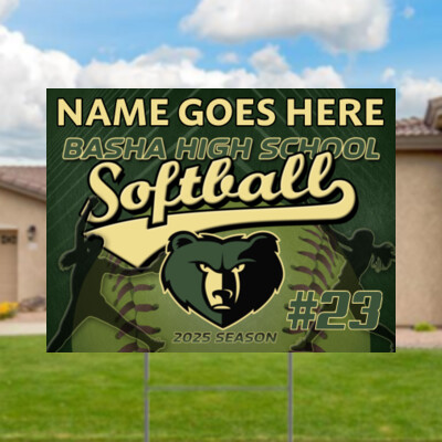 Basha Softball Yard Sign Thumbnail