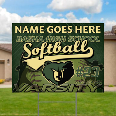 Varsity Basha Softball Yard Sign Thumbnail