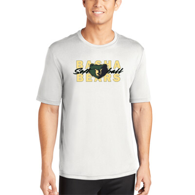 Softball script Drifit Shirt- White Thumbnail