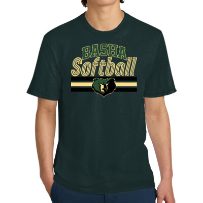 Basha Softball lines T-Shirt - Green Thumbnail